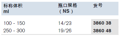 氧瓶，Winkler型,普兰德/Brand,250-300ml，2个/包 386048