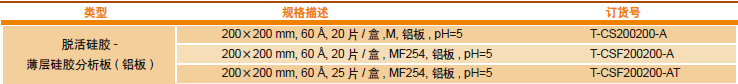 脱活硅胶- 薄层硅胶分析板( 铝板),博纳艾杰尔,T-CSF200200-A 20 片/ 盒