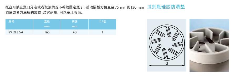 试剂瓶硅胶防滑垫,肖特,2921354