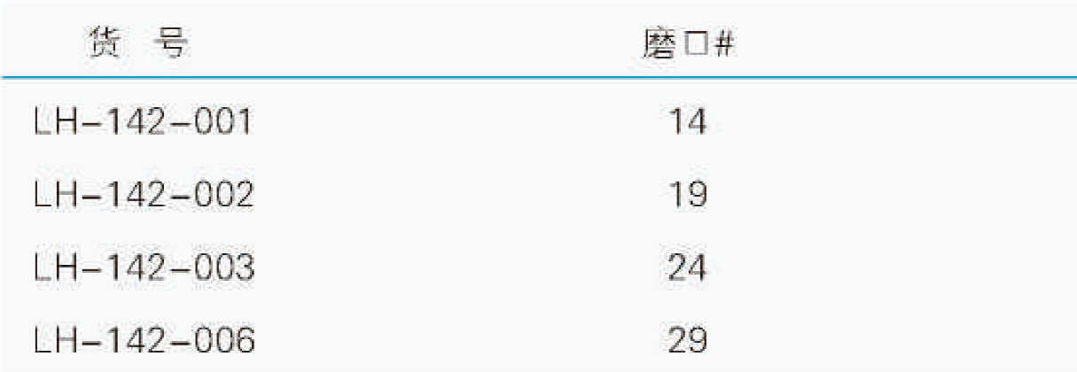 具小嘴直形抽气接头(内磨口),联华,LH-142-001 磨口14