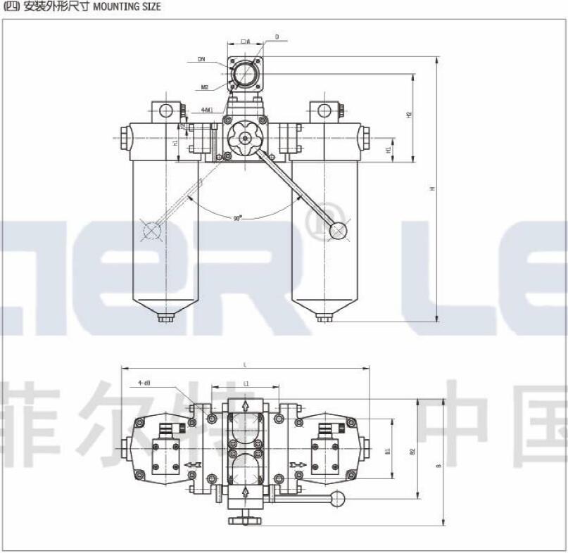 SZU-A SQU-A SWU-A SXU-A双筒回油过滤器,利菲尔特,S⎕U-A100×*P