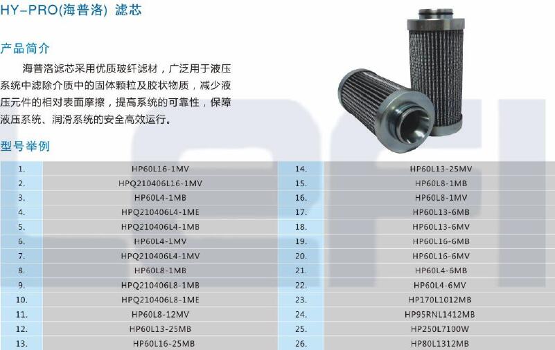 HY-PRO(海普洛),利菲尔特,HPQ210406L4-1MB
