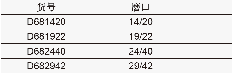 三通蒸馏接受管,欣维尔,D682942 磨口：29/42