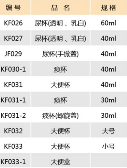 杯、盒,江苏康捷,KF029 40ML便盒 100只/包