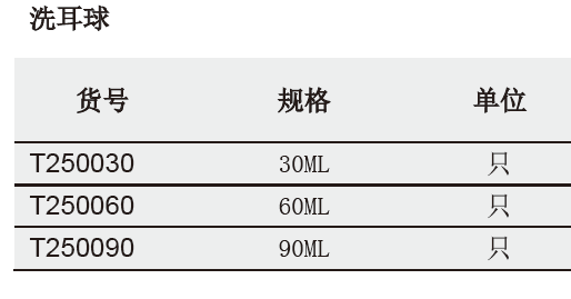 洗耳球,欣维尔,T250060