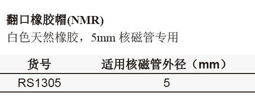 翻口橡胶帽(NMR),欣维尔,RS1305