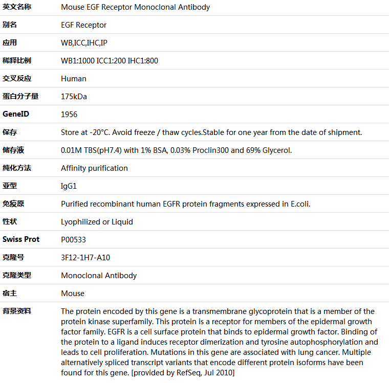 EGF Receptor Antibody,索莱宝,K000138M-50ul